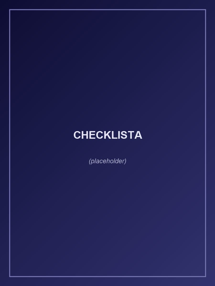 Okładka: Tytul pierwszej checklisty